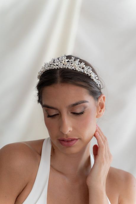 Tiara novia anais, tocado de Miss Honolulu