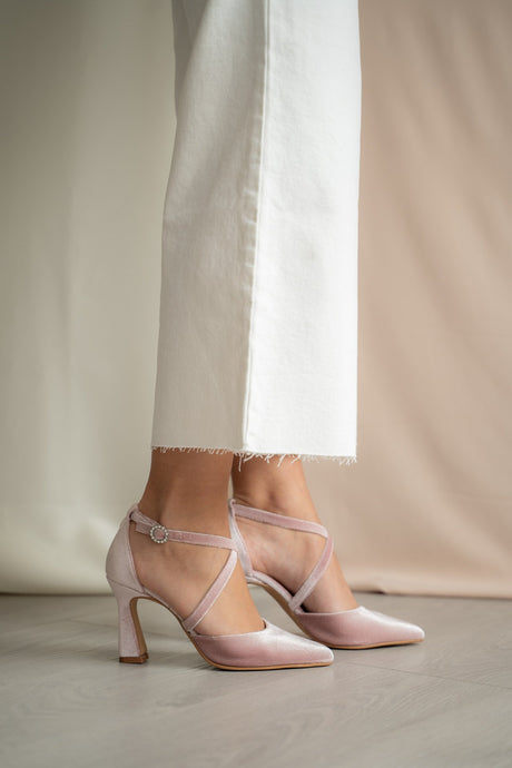 Zapatos de novia rosa aqua modelo Olivia, zapatos de novia de Miss Honolulu