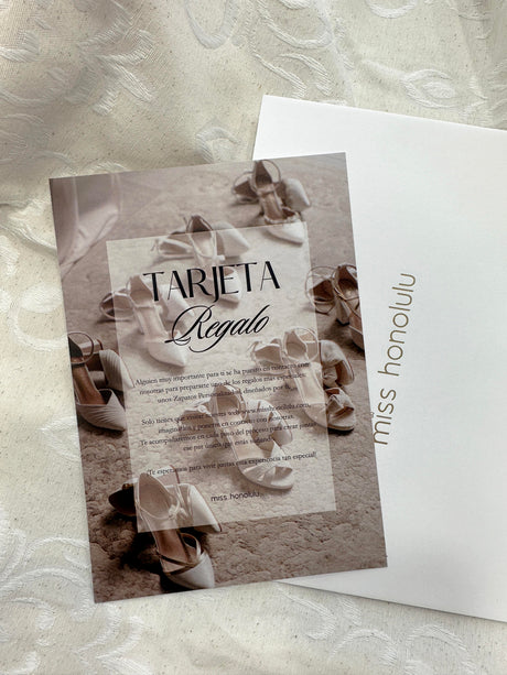 Tarjeta Regalo, zapatos de novia de Miss Honolulu